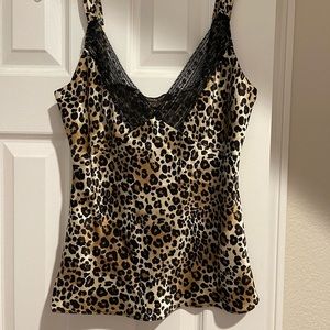 Wendy Hill 100 SILK  and lace tank